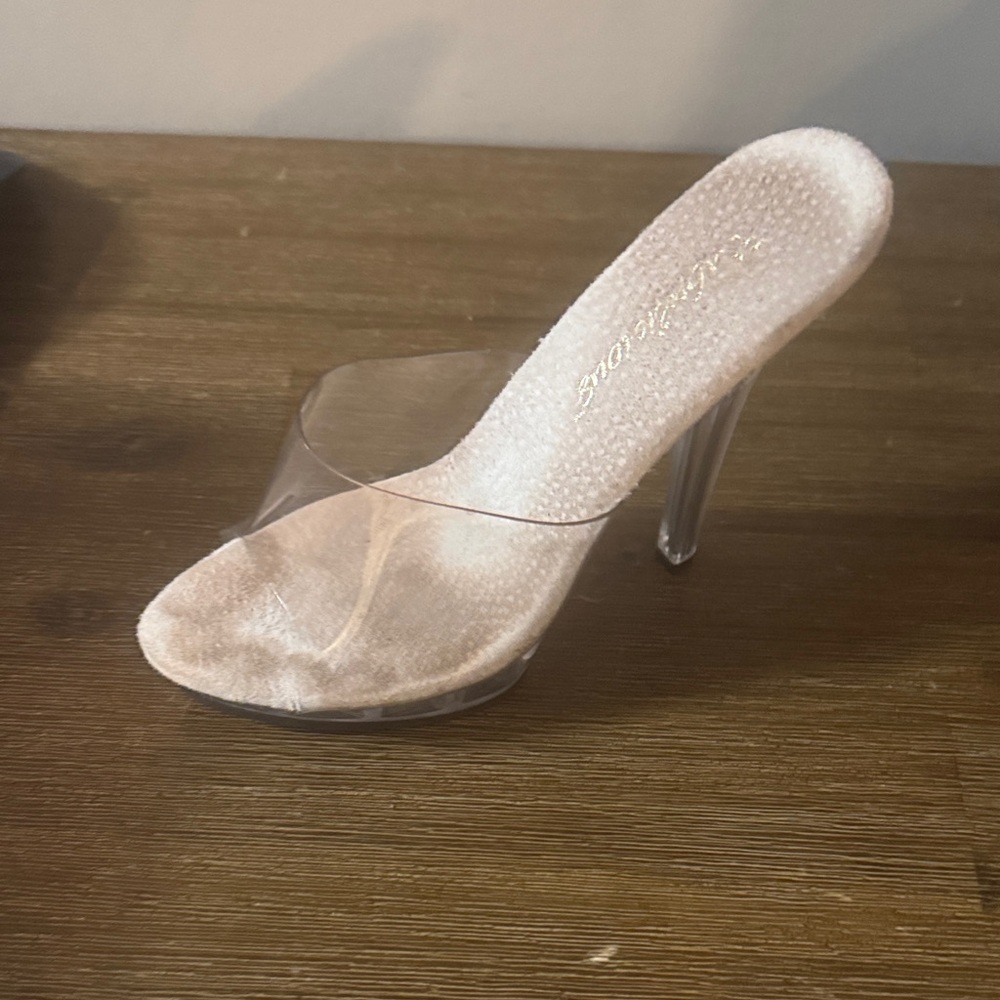 Elegant Clear High Heel Mules